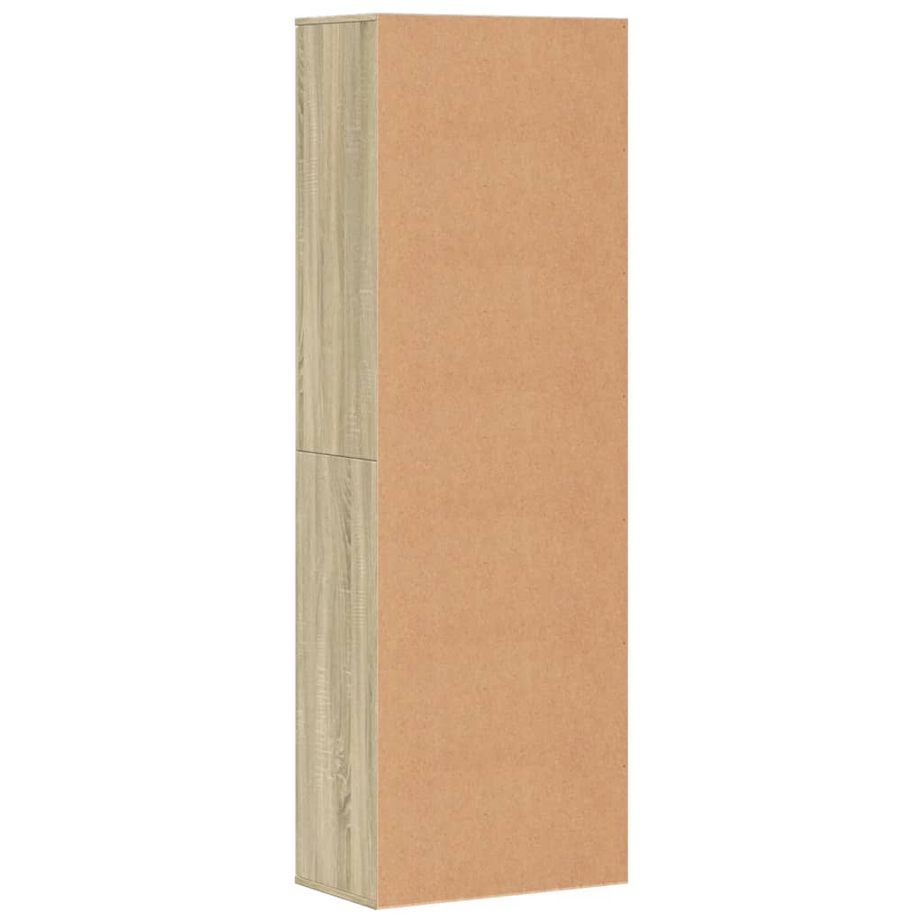 Visoka komoda boja hrasta sonome 60x35x180 cm konstruirano drvo