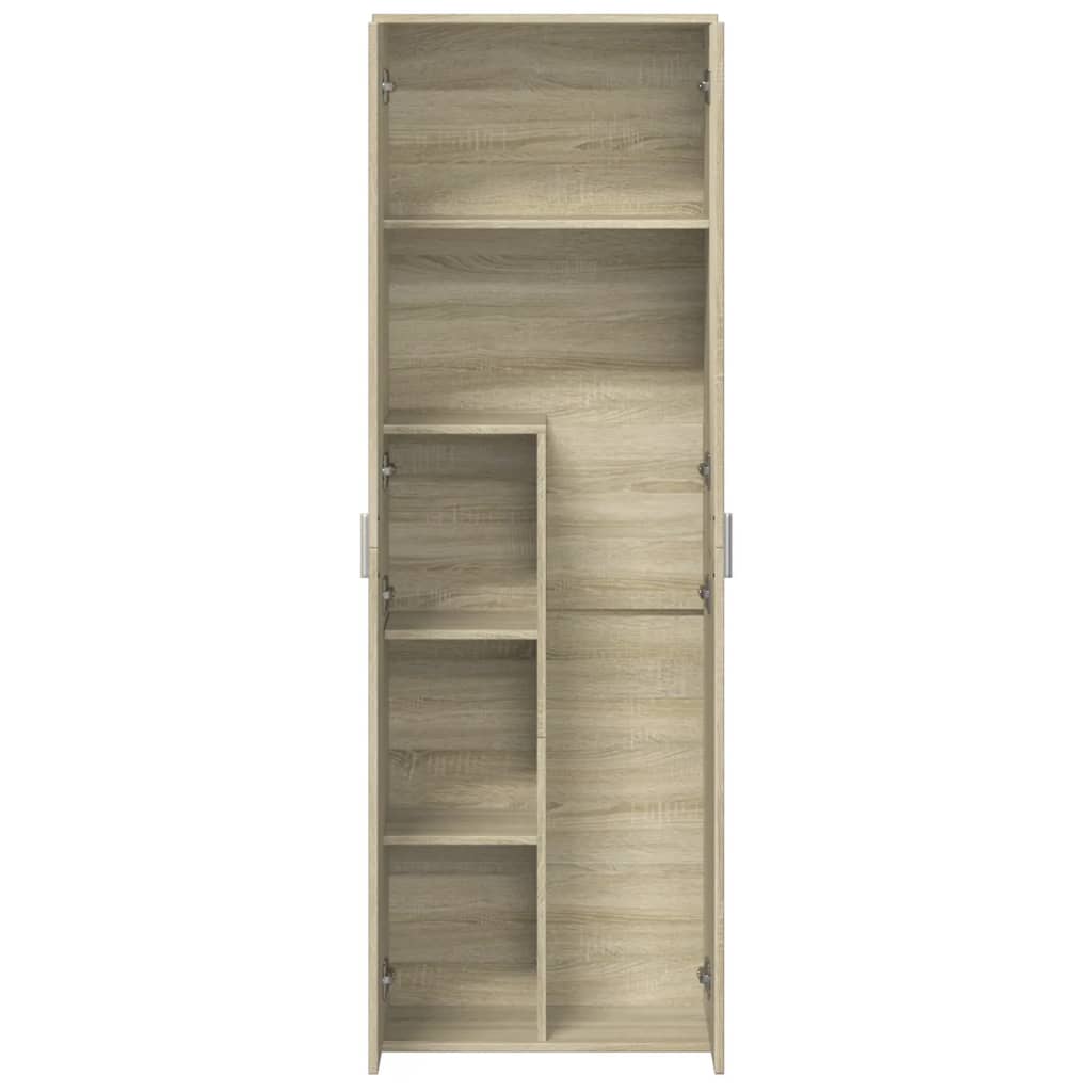 Visoka komoda boja hrasta sonome 60x35x180 cm konstruirano drvo