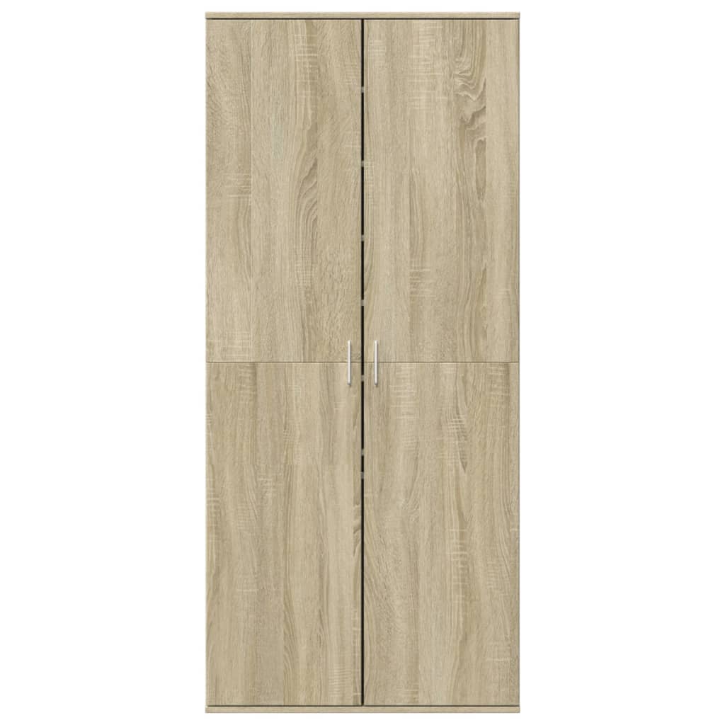 Ormarić za cipele boja hrasta 80x39x178 cm konstruirano drvo