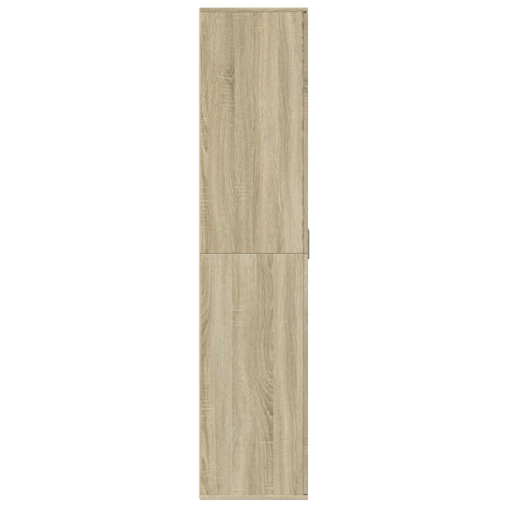 Ormarić za cipele boja hrasta 80x39x178 cm konstruirano drvo