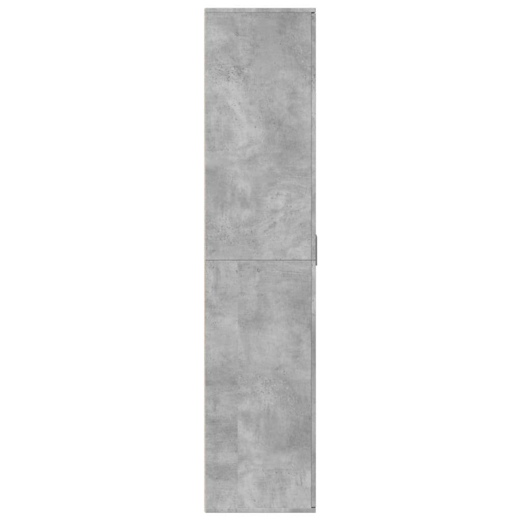 Ormarić za cipele boja betona 80x39x178 cm konstruirano drvo