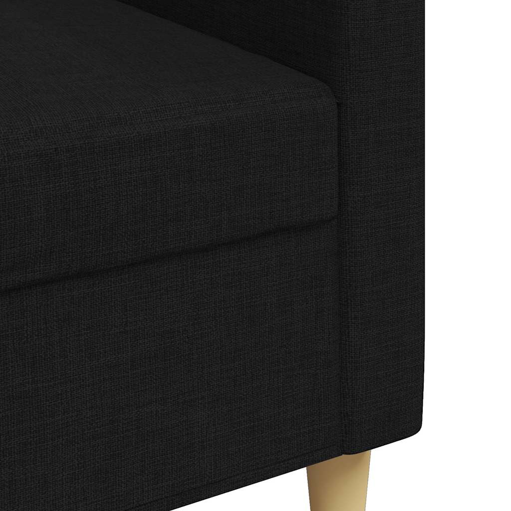 Trosjed od tkanine Crna 210 cm