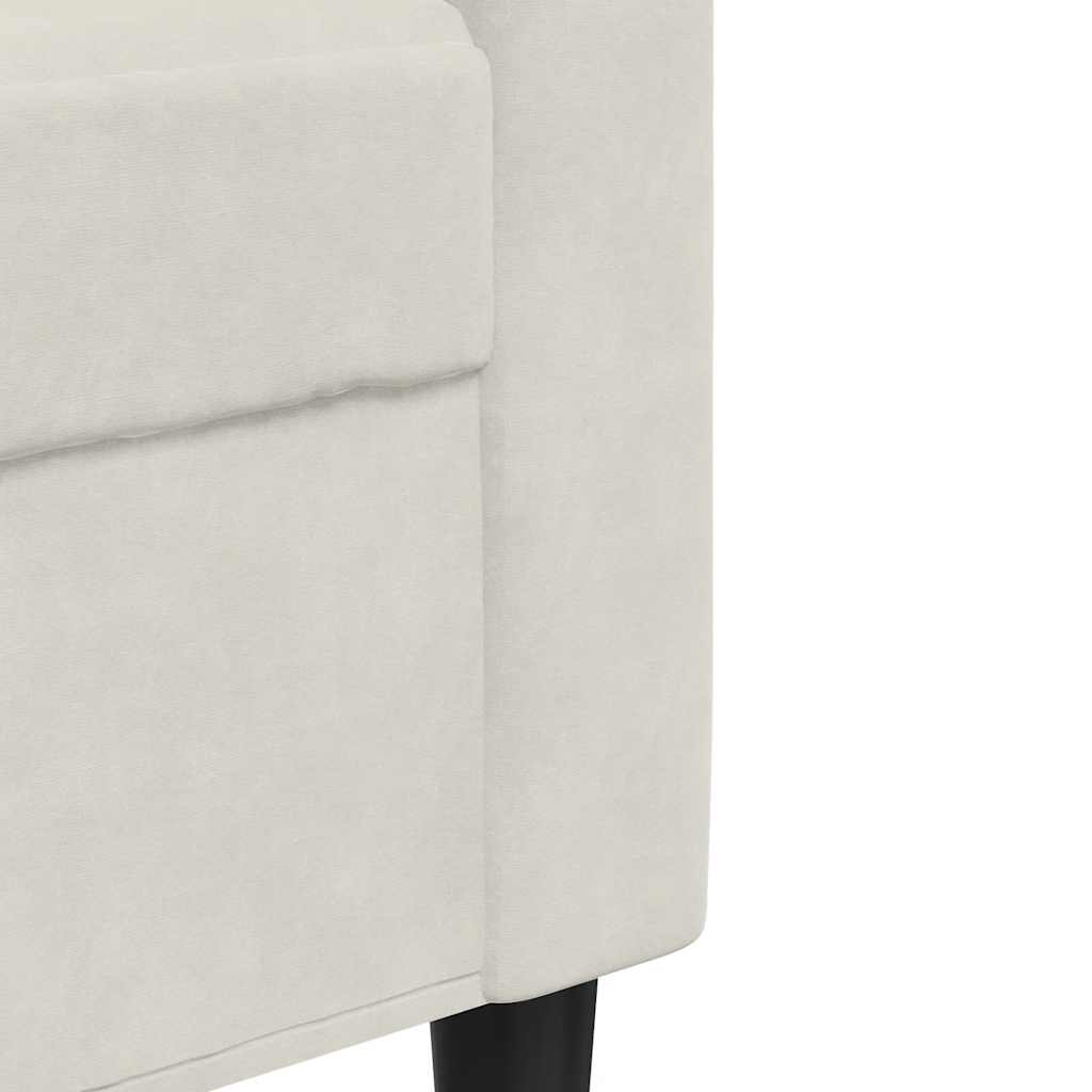 Dvosjed krem 120 cm baršunasti