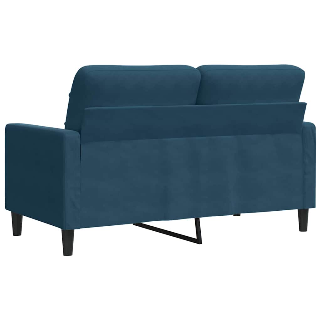 Dvosjed Plava 120 cm baršunasti