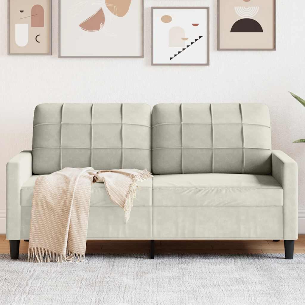 Dvosjed krem 140 cm baršunasti