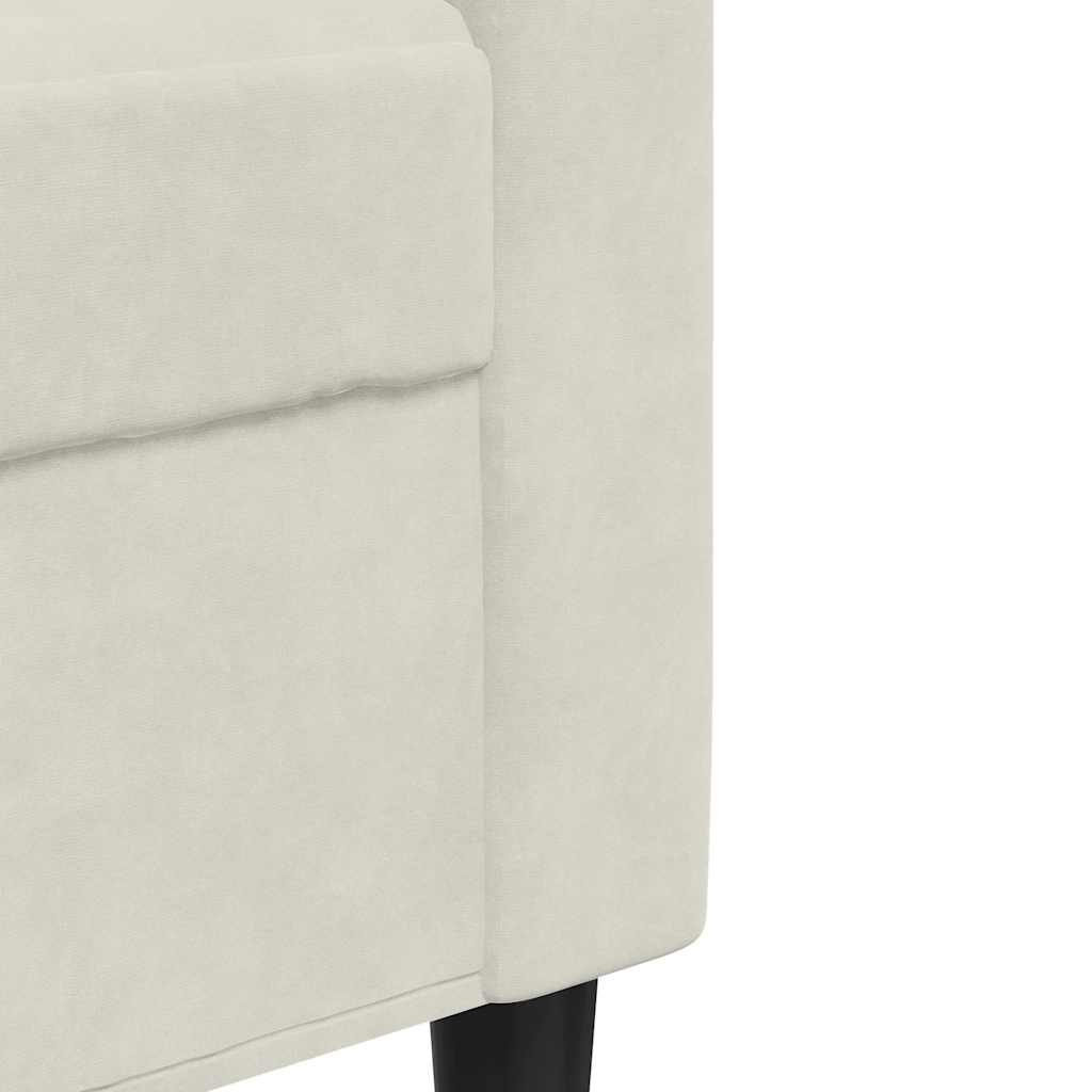 Trosjed od tkanine krem 180 cm baršunasti