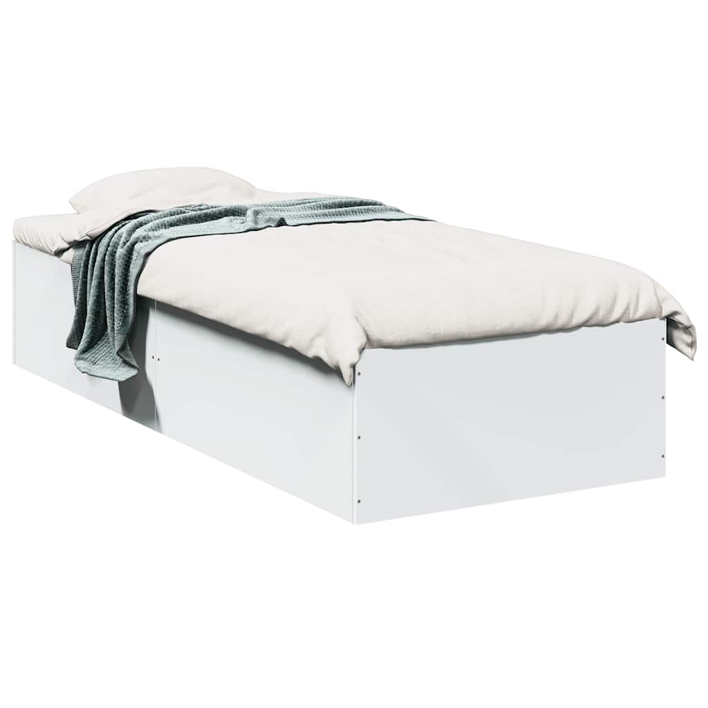Okvir za krevet bijeli 90x190 cm konstruirano drvo
