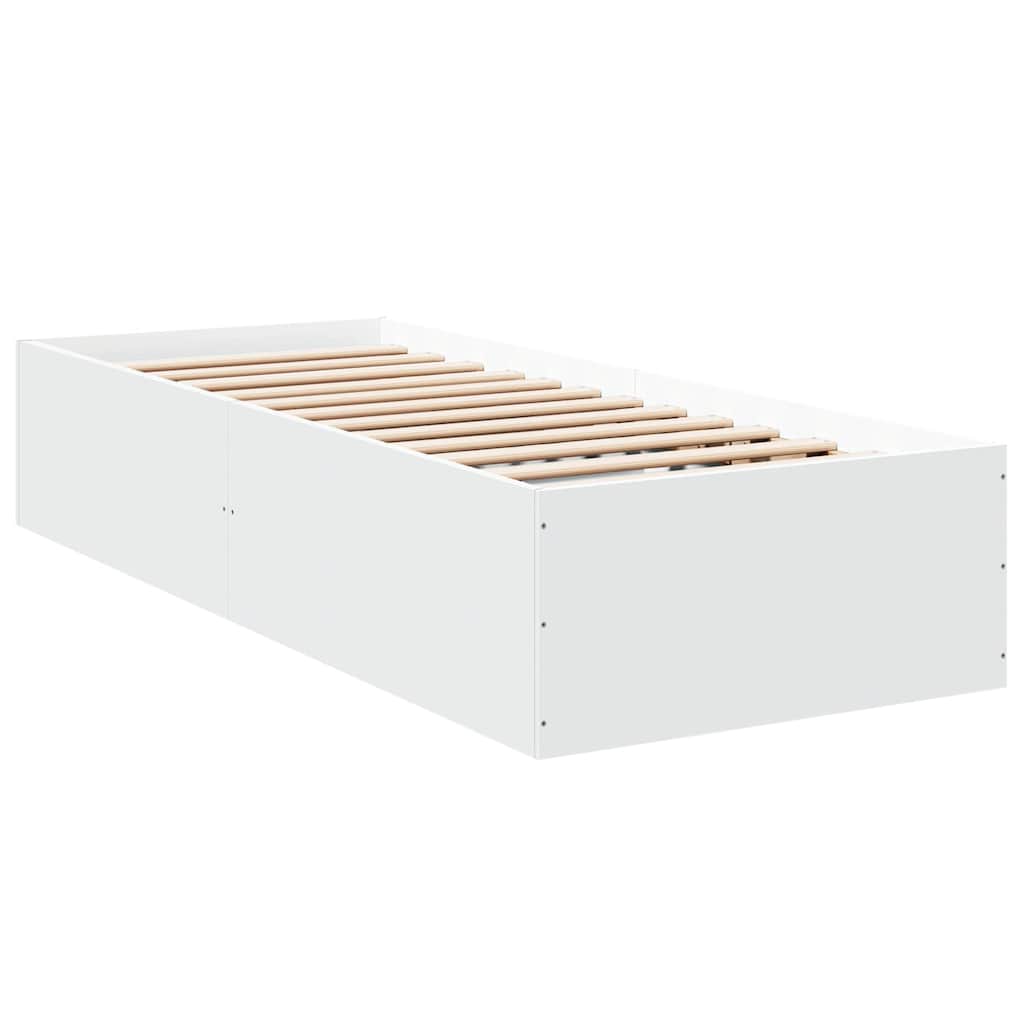 Okvir za krevet bijeli 90x190 cm konstruirano drvo