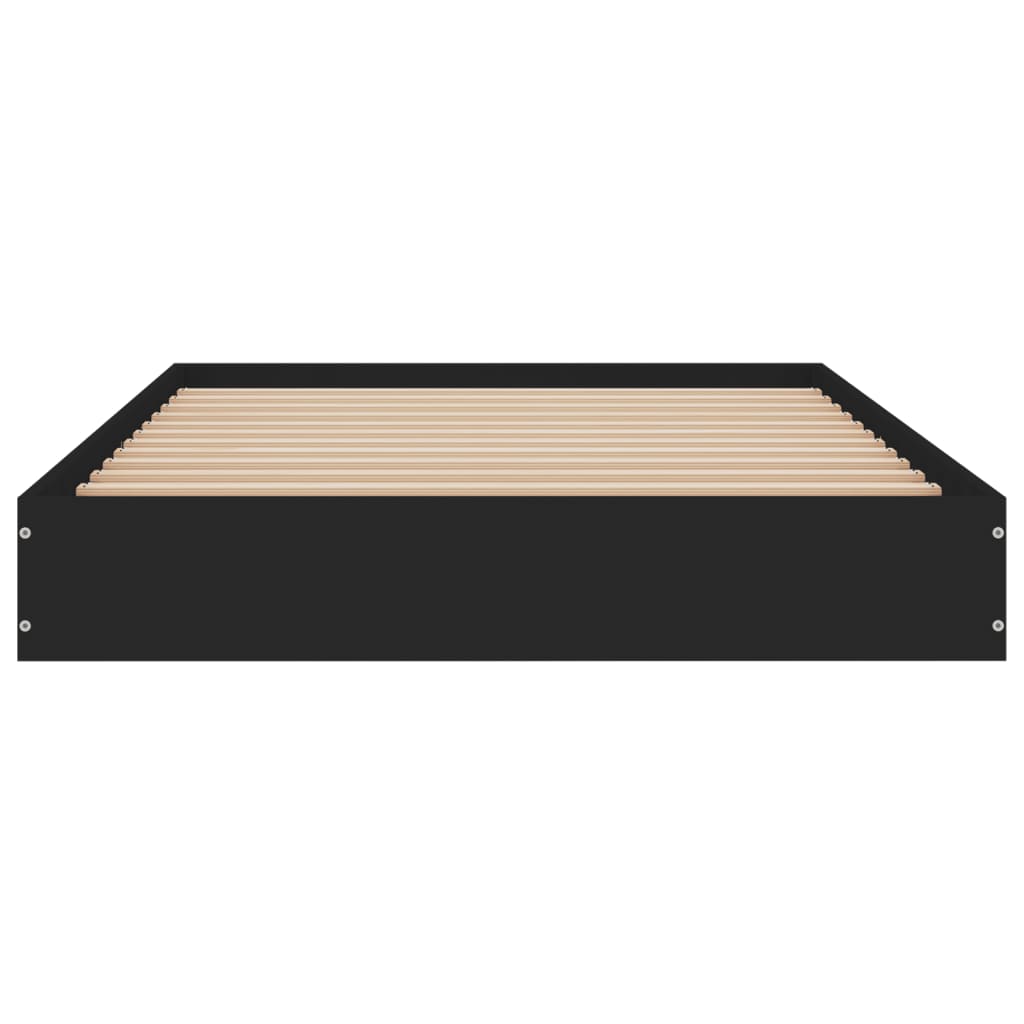 Okvir za krevet crni 100x200 cm konstruirano drvo