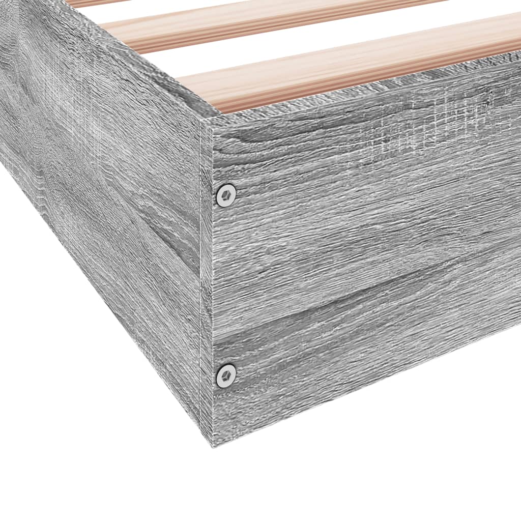 Okvir za krevet boja hrasta 100x200 cm od konstruiranog drva
