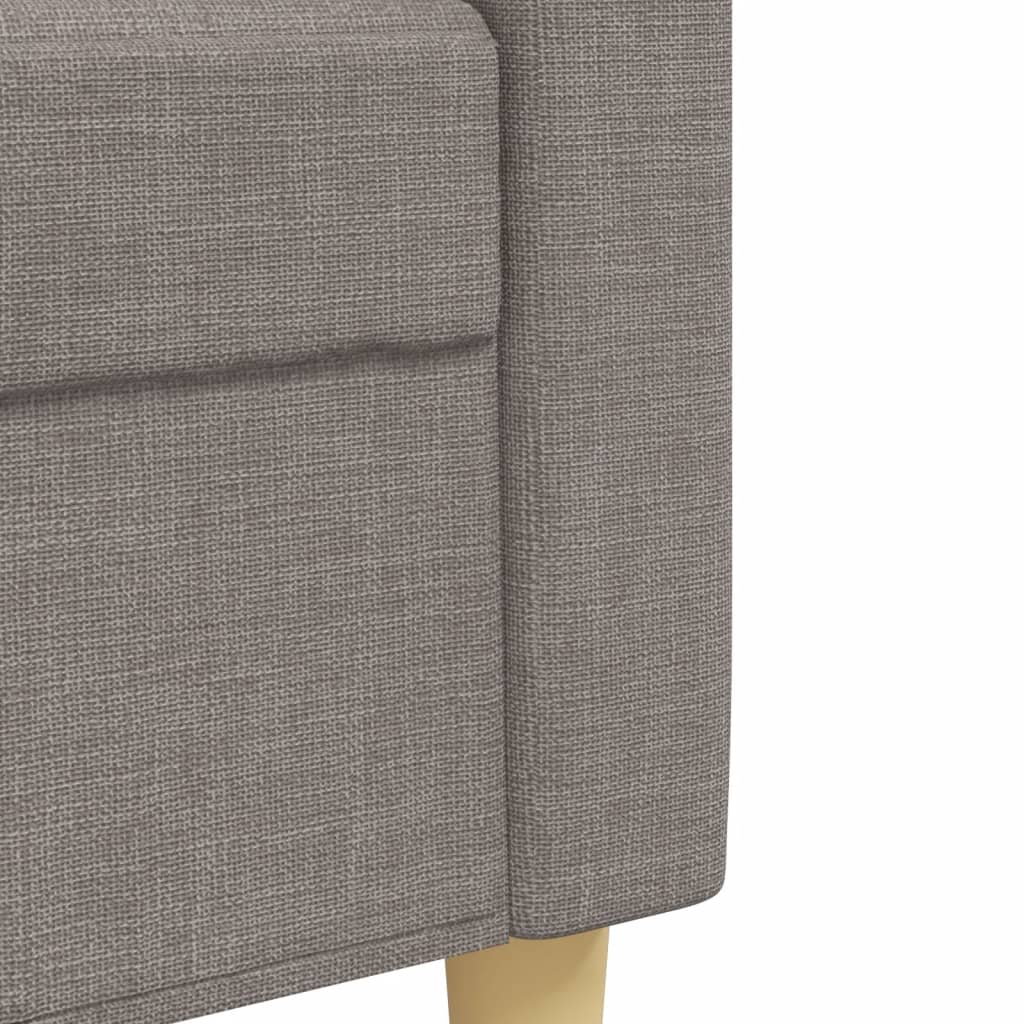 3-dijelni set sofa smeđesivi od tkanine