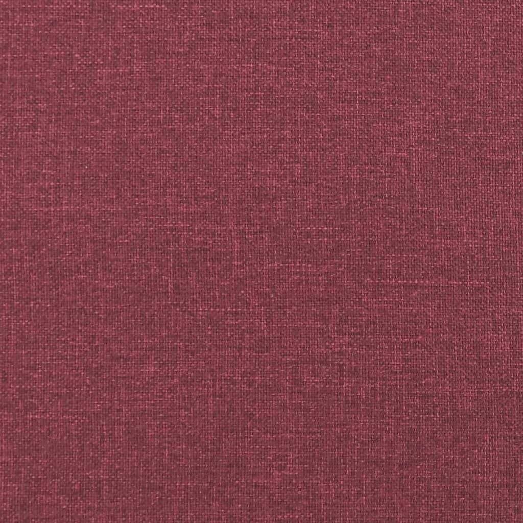 2-dijelni set sofa crvena boja vina od tkanine