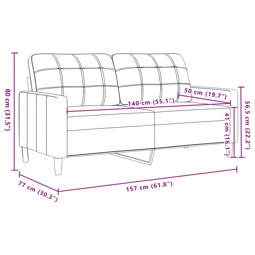 3-dijelni set sofa s tabureom i jastucima tamnosivi tkanina