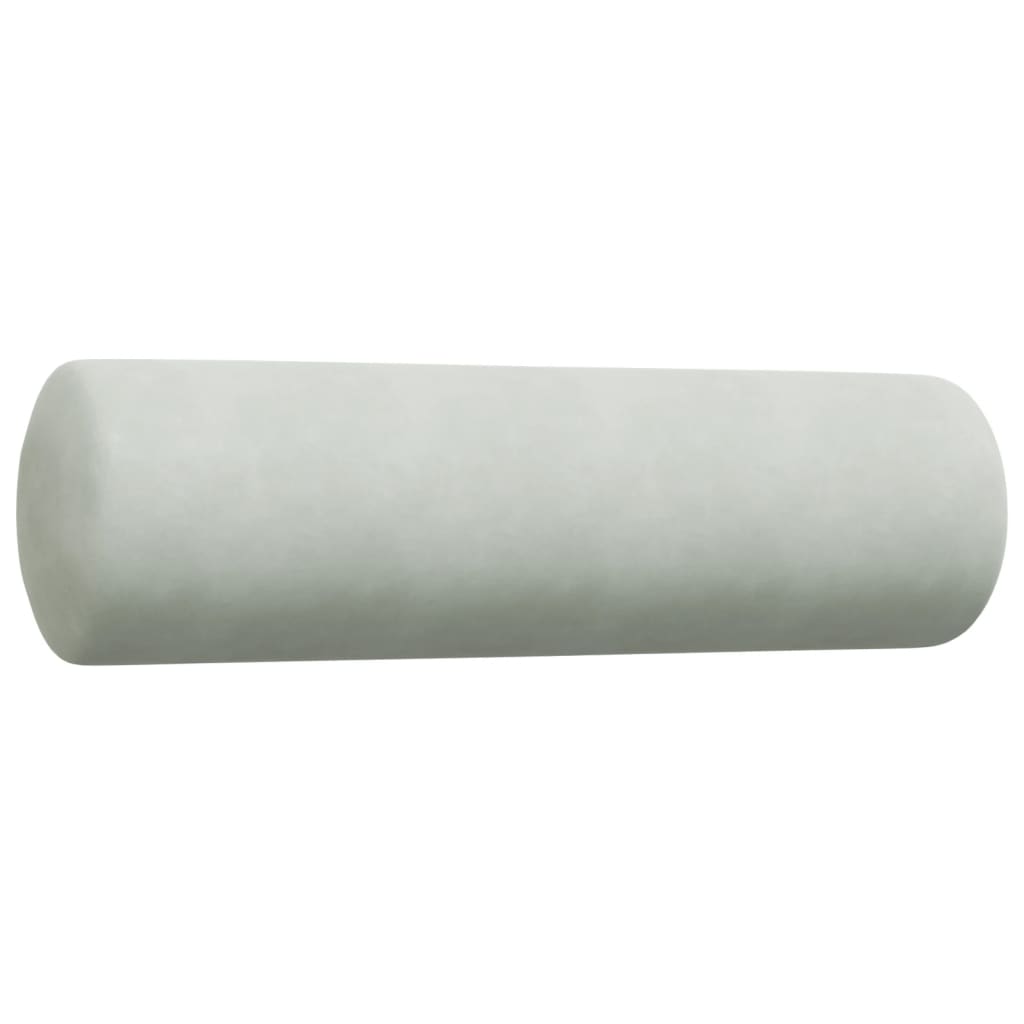 3-dijelni set sofa s jastucima svjetlosivi baršunasti