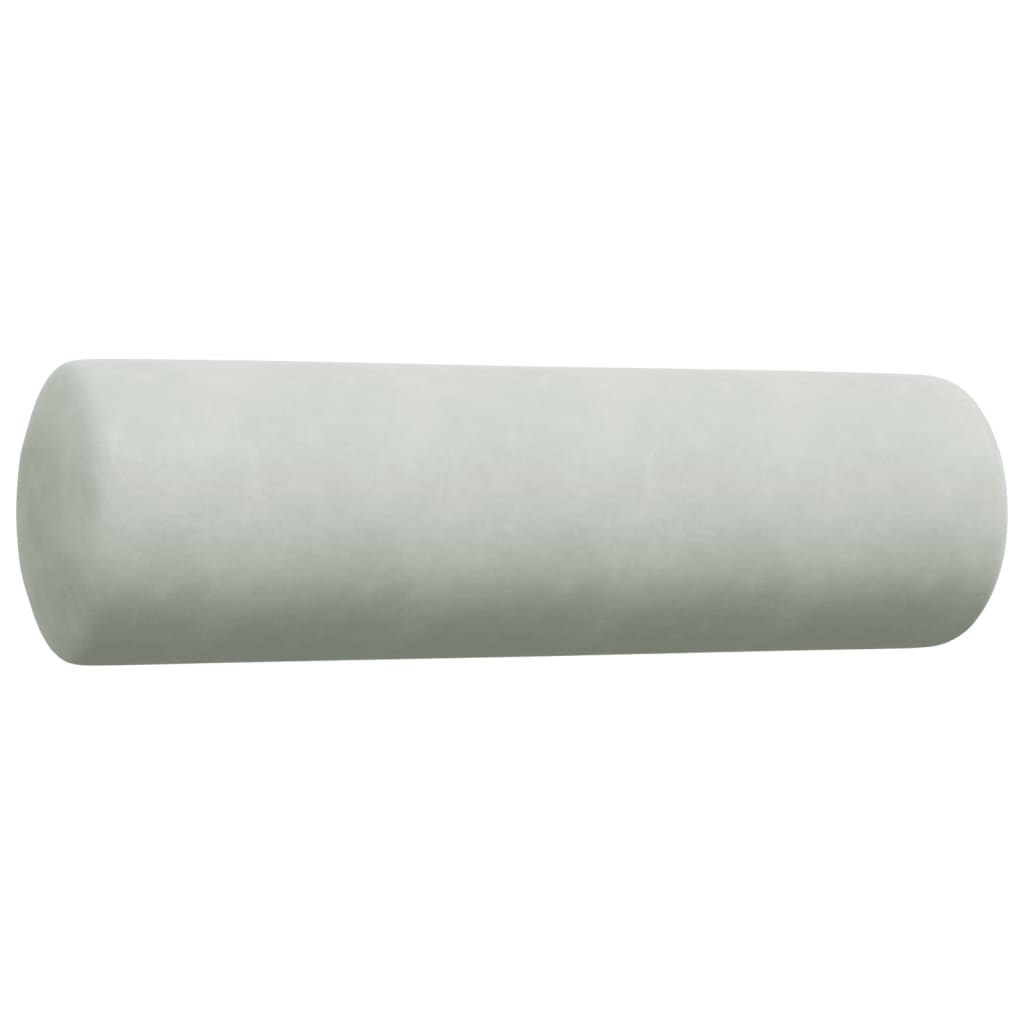 4-dijelni set sofa s jastucima svjetlosivi baršunasti