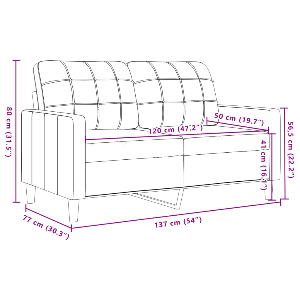 2-dijelni set sofa s jastucima ružičasti baršunasti
