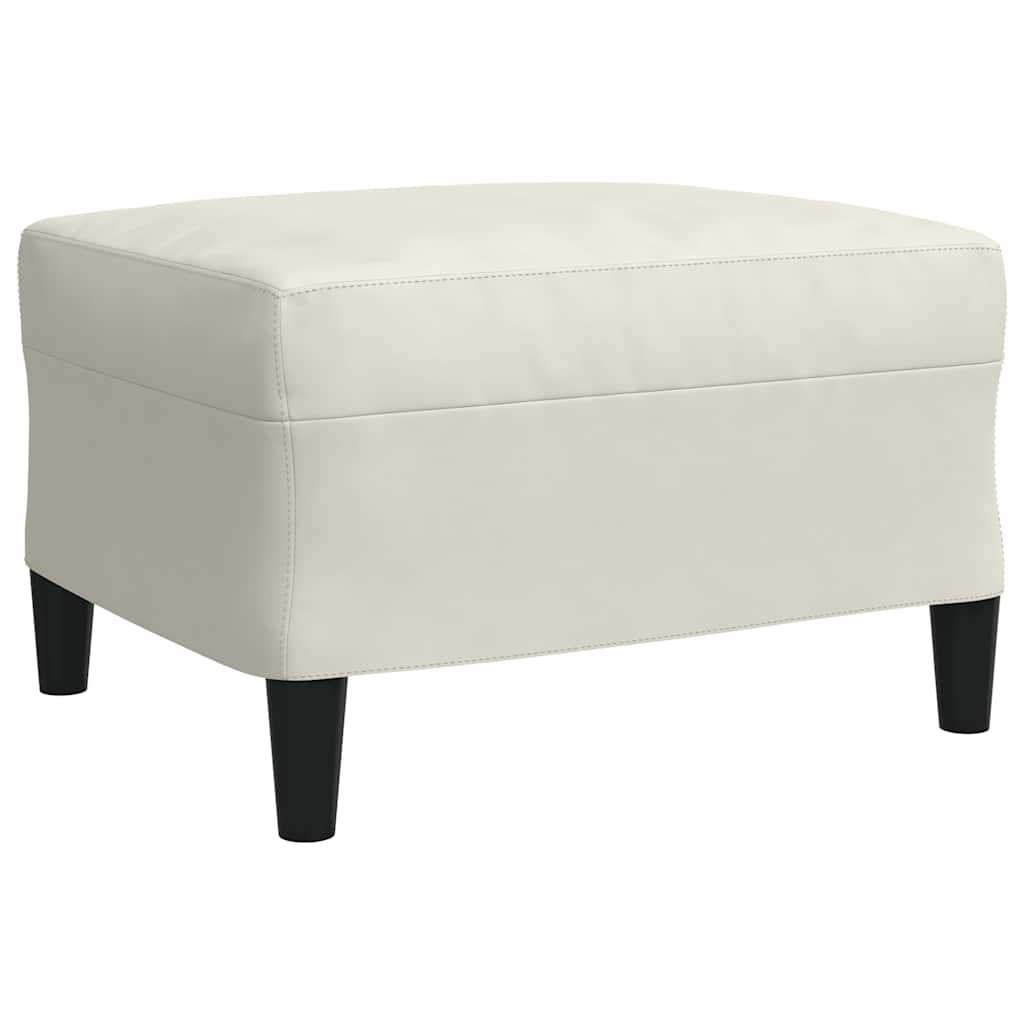 3-dijelni set sofa s jastucima krem baršunasti