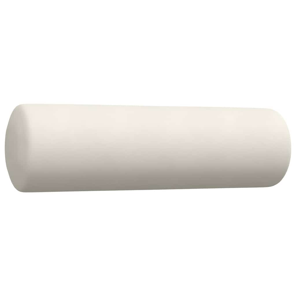 3-dijelni set sofa s jastucima krem baršunasti