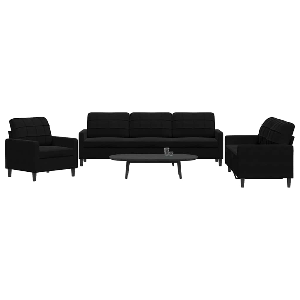 4-dijelni set sofa s jastucima baršunasti