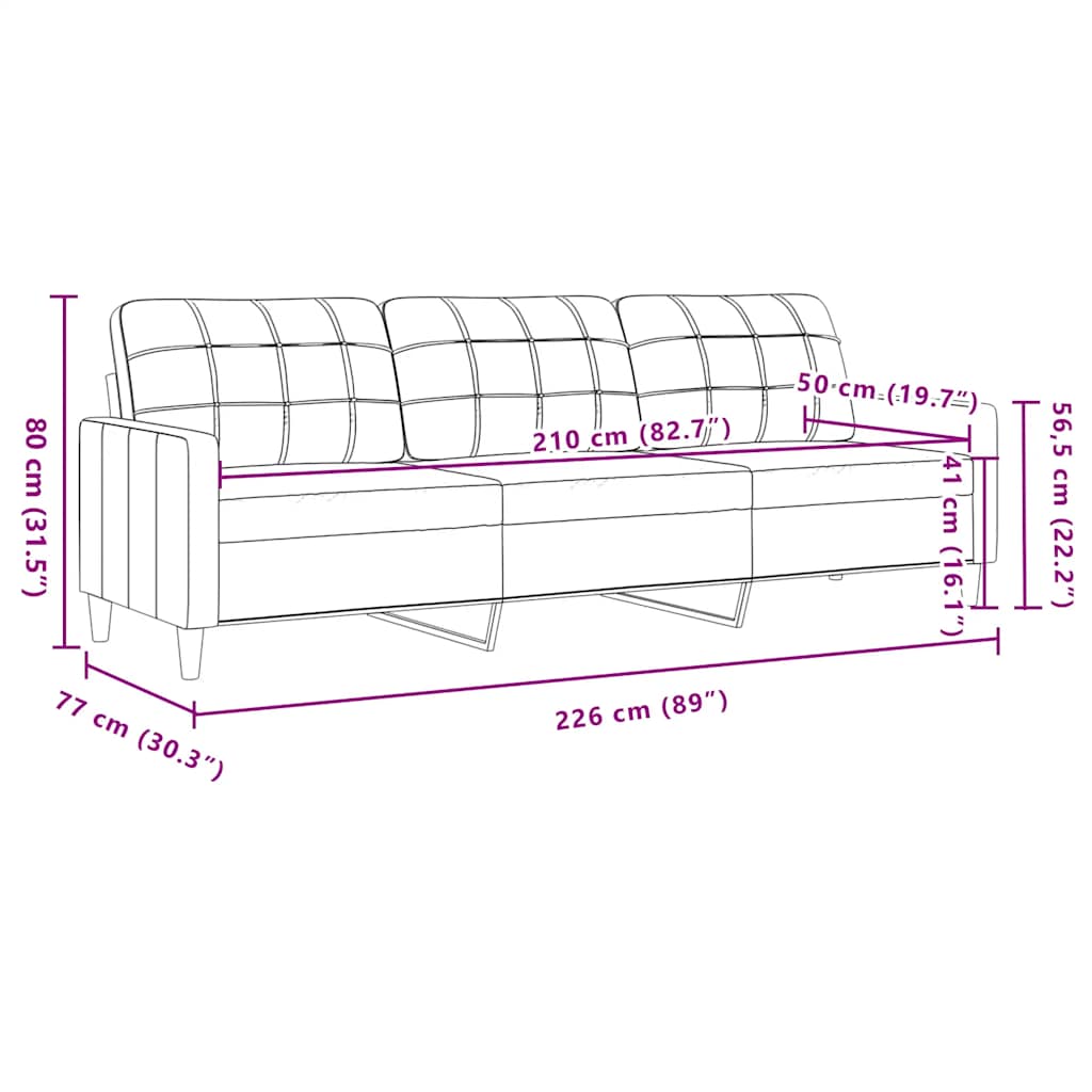 4-dijelni set sofa s jastucima smeđi baršunasti