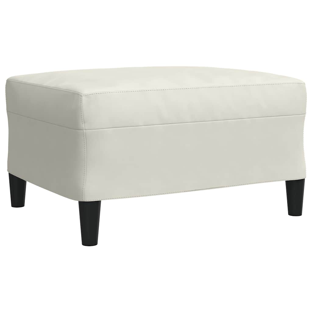 3-dijelni set sofa s jastucima krem baršunasti