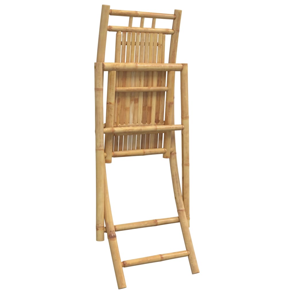 Sklopive vrtne stolice 8 kom 46 x 66 x 99 cm od bambusa