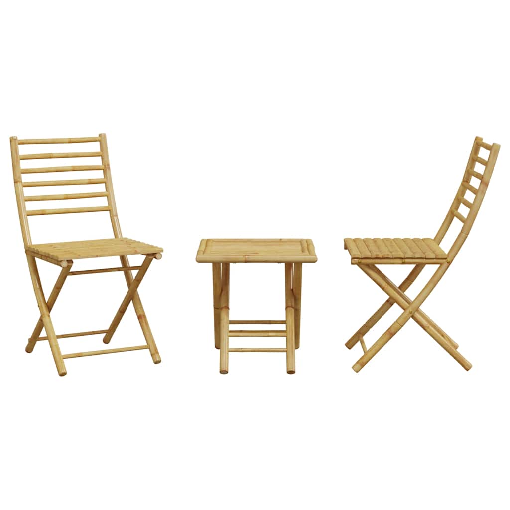 3-dijelni bistro set od bambusa