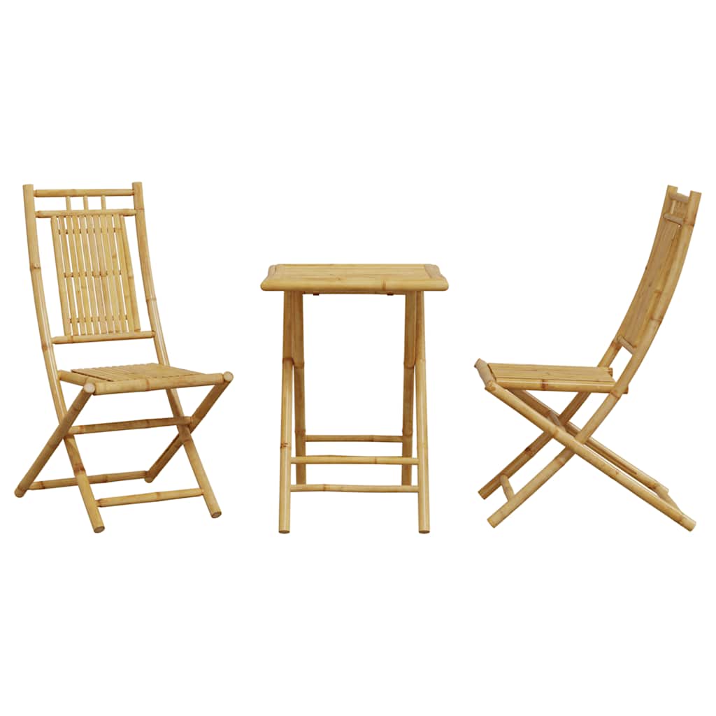 3-dijelni bistro set od bambusa