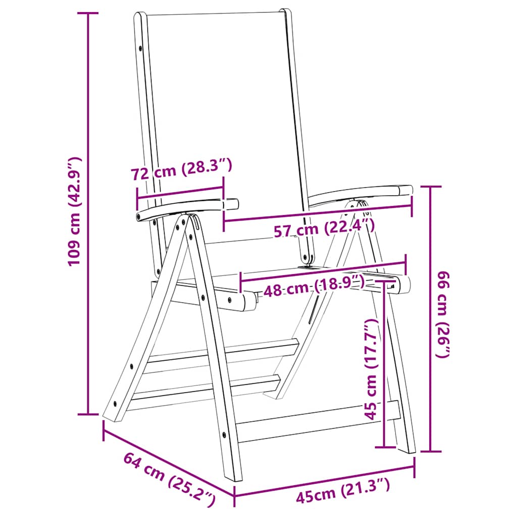 5-dijelni vrtni blagovaonski set od drva bagrema i tekstilena