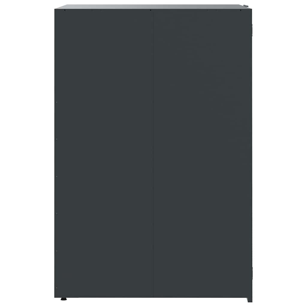 Spremište za 2 kante za otpad antracit 138x79x117 cm čelično