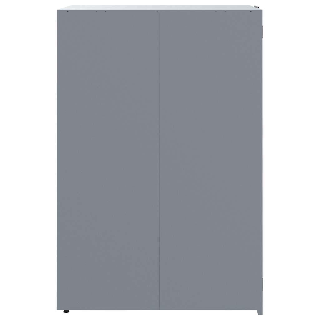 Spremište za 2 kanta za otpad sivo 138x79x117 cm čelično