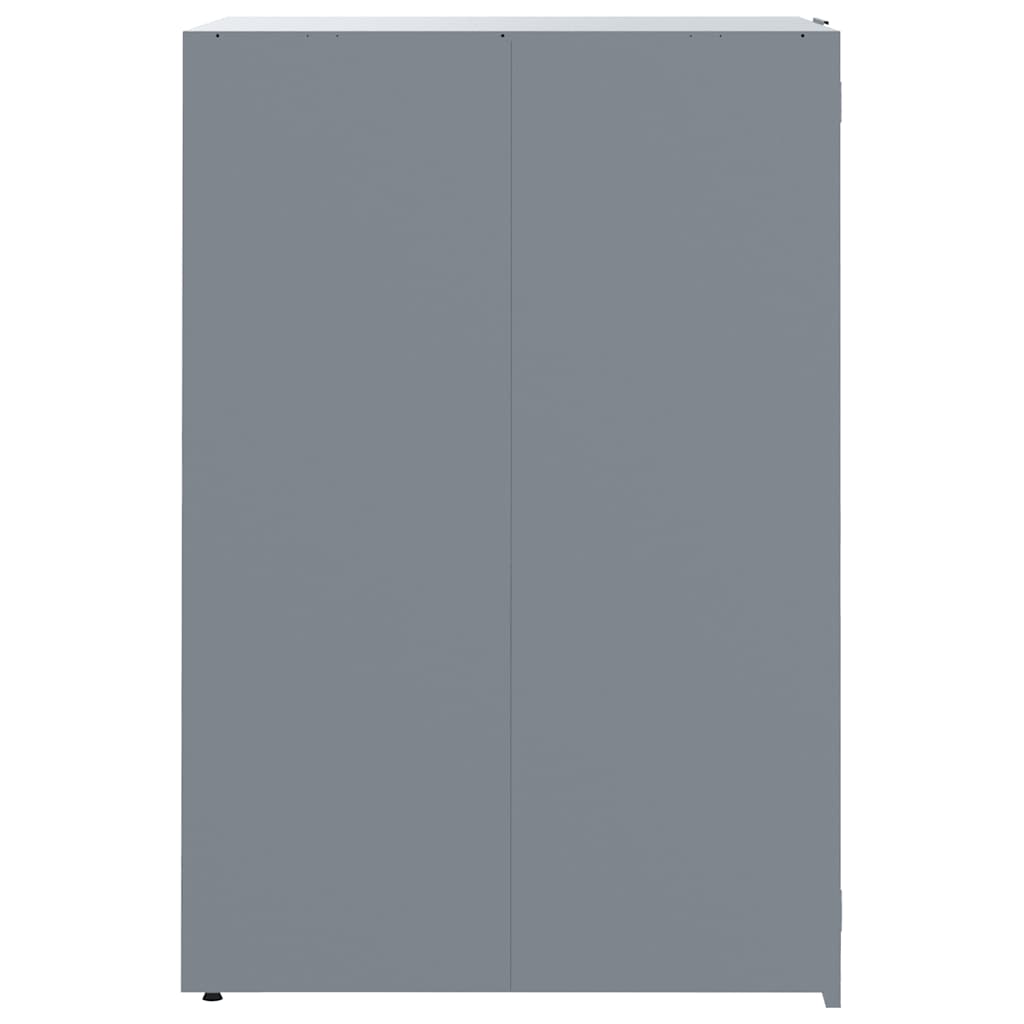 Spremište za 6 kanta za otpad sivo 414 x 79 x 117 cm čelično