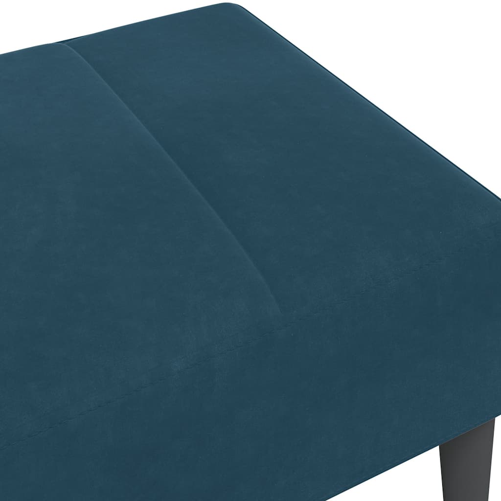 Tabure plavi 77x55x31 cm baršunasti