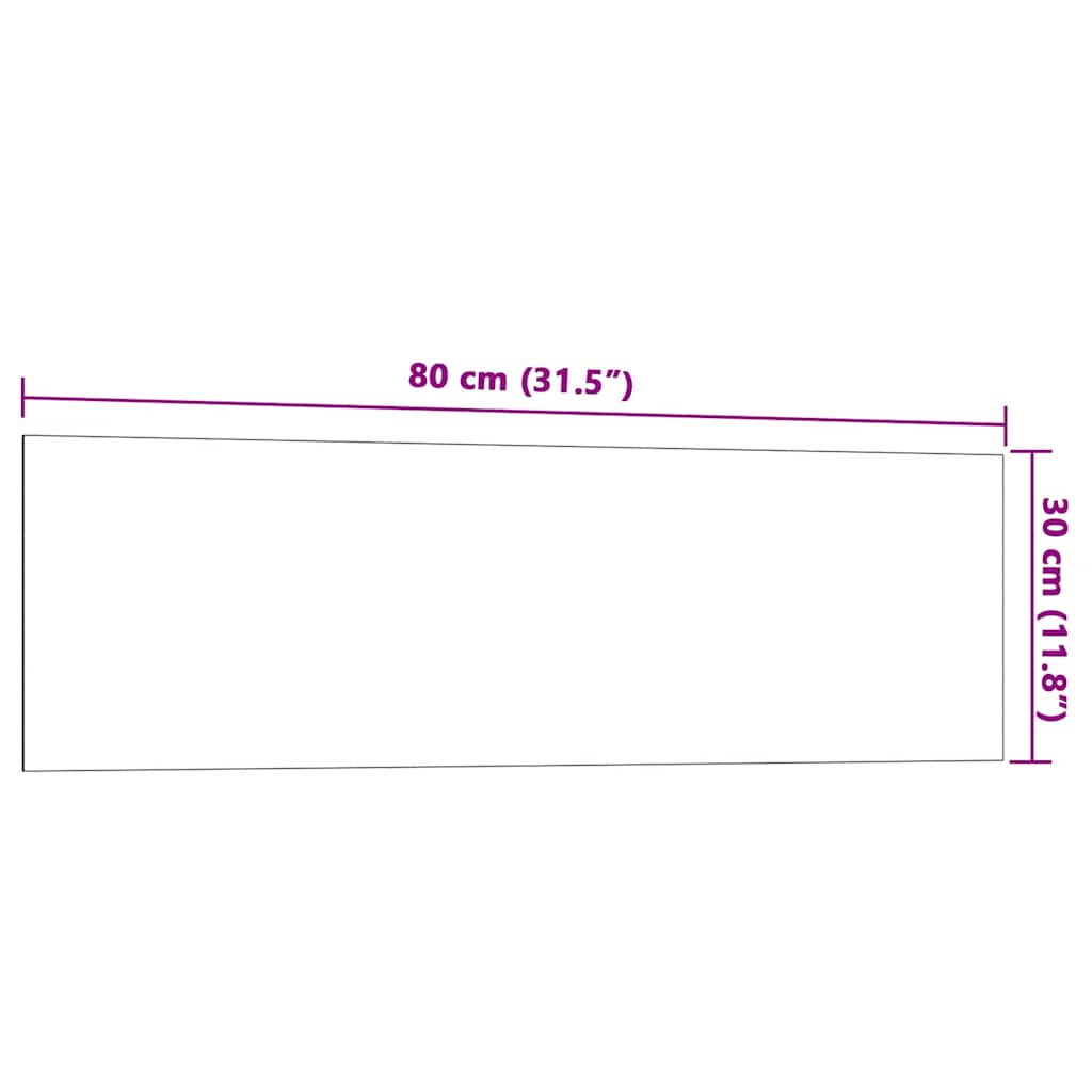 Zidna magnetna ploča bijela 80 x 30 cm od kaljenog stakla
