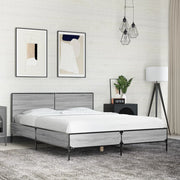 Okvir kreveta boja hrasta 140x200cm konstruirano drvo i metal