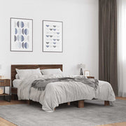 Okvir kreveta boja hrasta 120x200 cm konstruirano drvo i metal