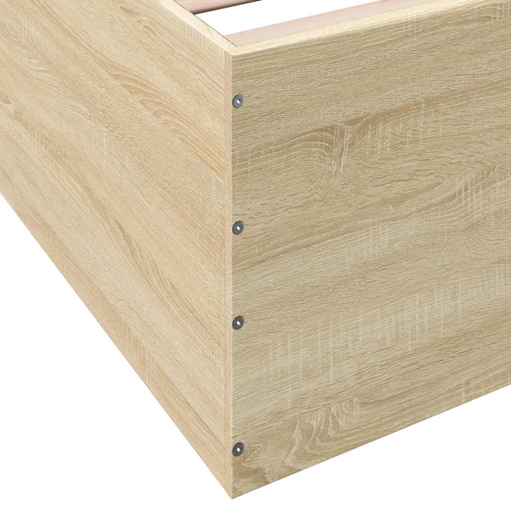 Okvir za krevet boja hrasta 150x200 cm konstruirano drvo