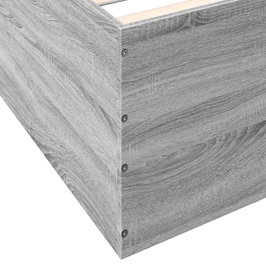 Okvir za krevet boja hrasta 150x200 cm od konstruiranog drva