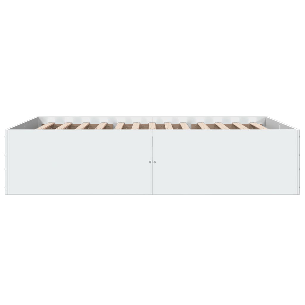 Okvir za krevet bijeli 135x190 cm konstruirano drvo