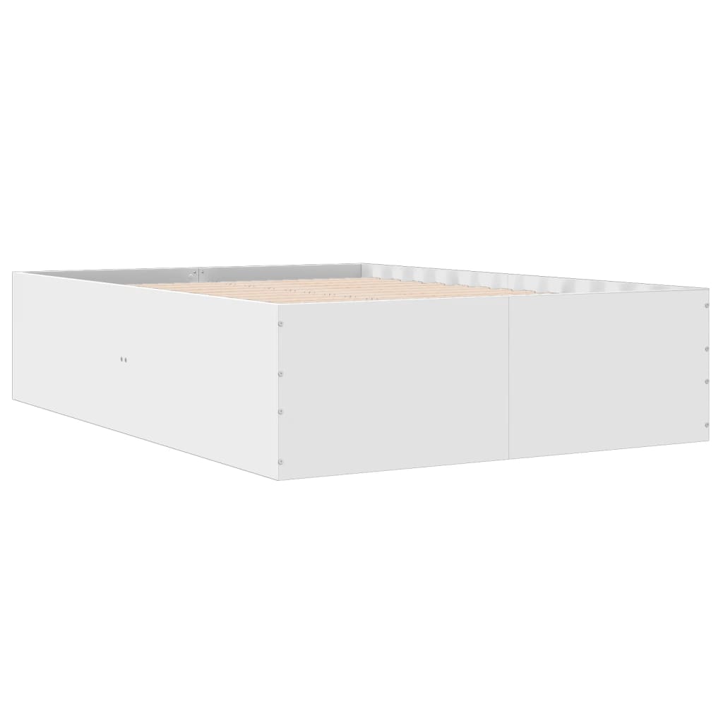 Okvir za krevet bijeli 135x190 cm konstruirano drvo