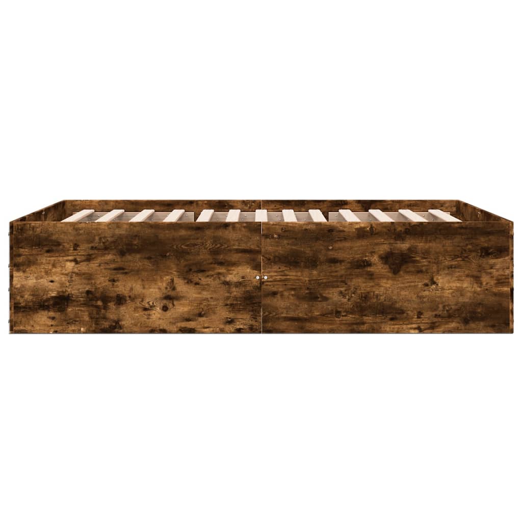 Okvir za krevet boja hrasta 135x190 cm konstruirano drvo