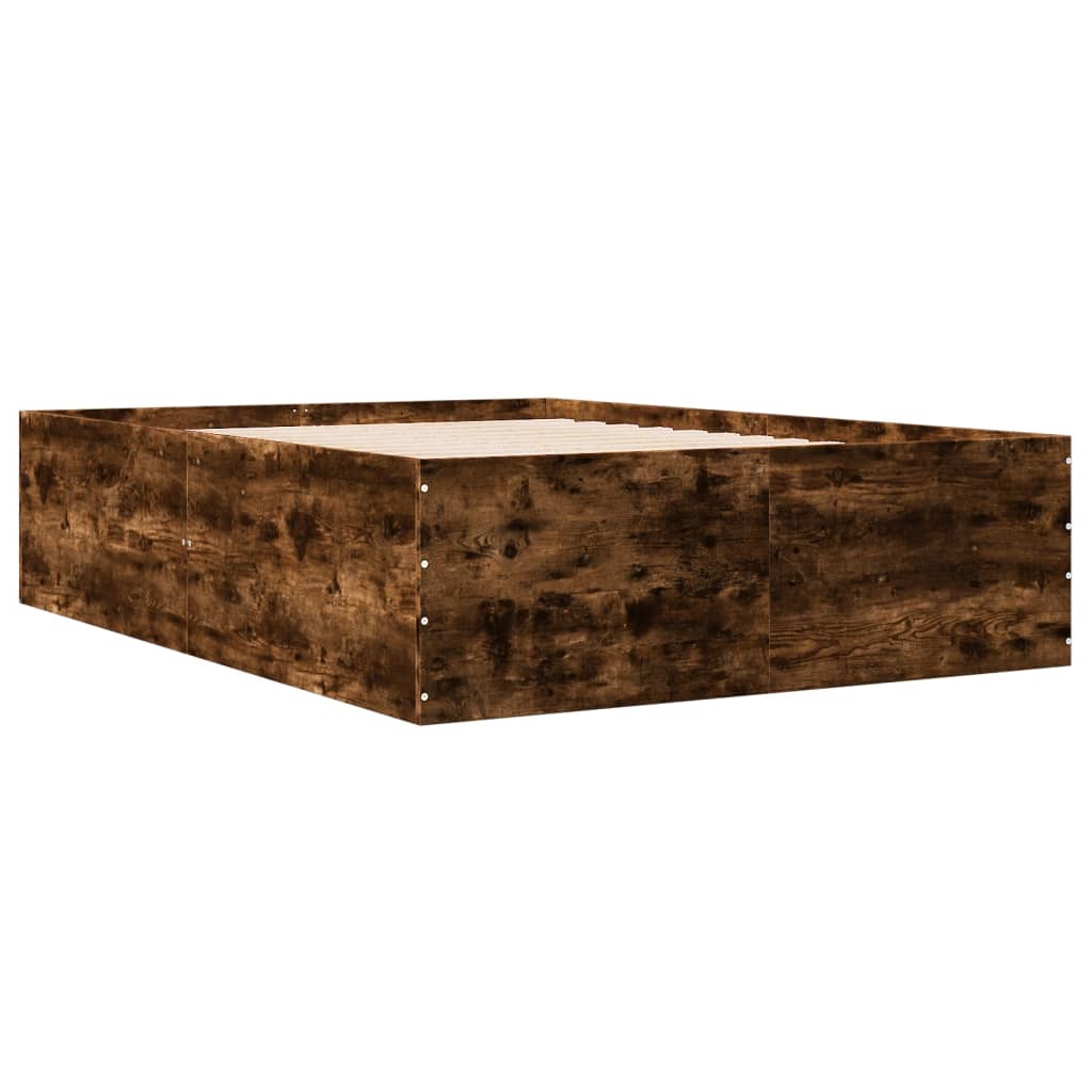 Okvir za krevet boja hrasta 135x190 cm konstruirano drvo