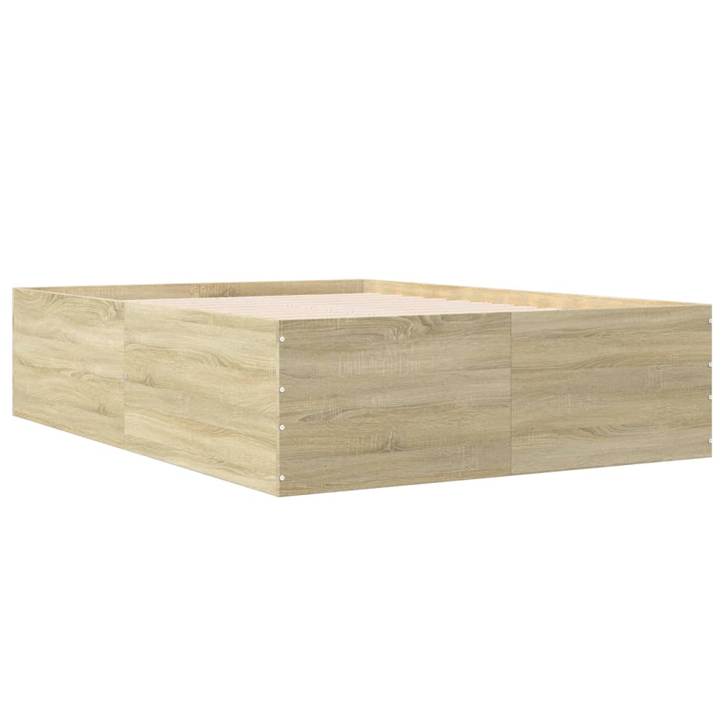 Okvir za krevet boja hrasta 120x190 cm od konstruiranog drva