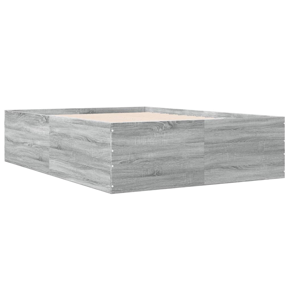 Okvir za krevet boja hrasta 120x190 cm od konstruiranog drva