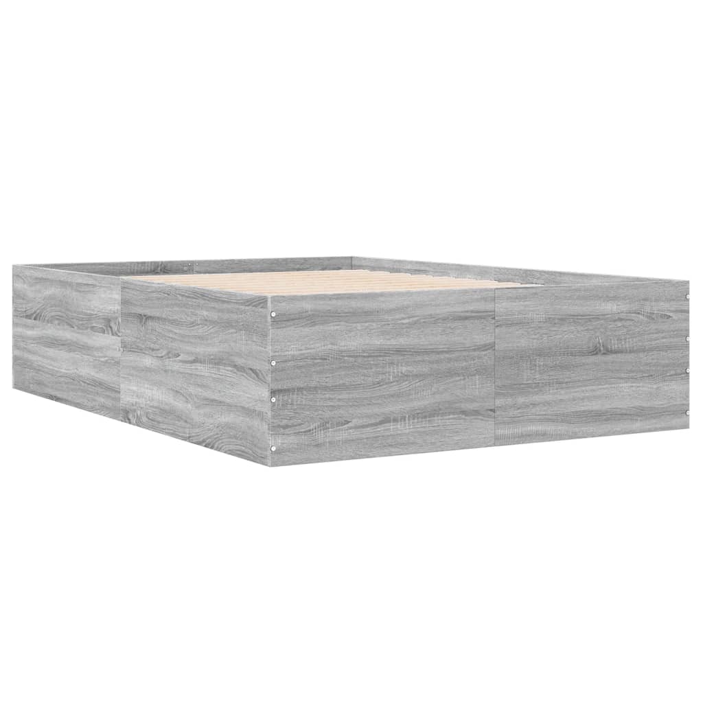 Okvir za krevet boja hrasta 120x190 cm od konstruiranog drva