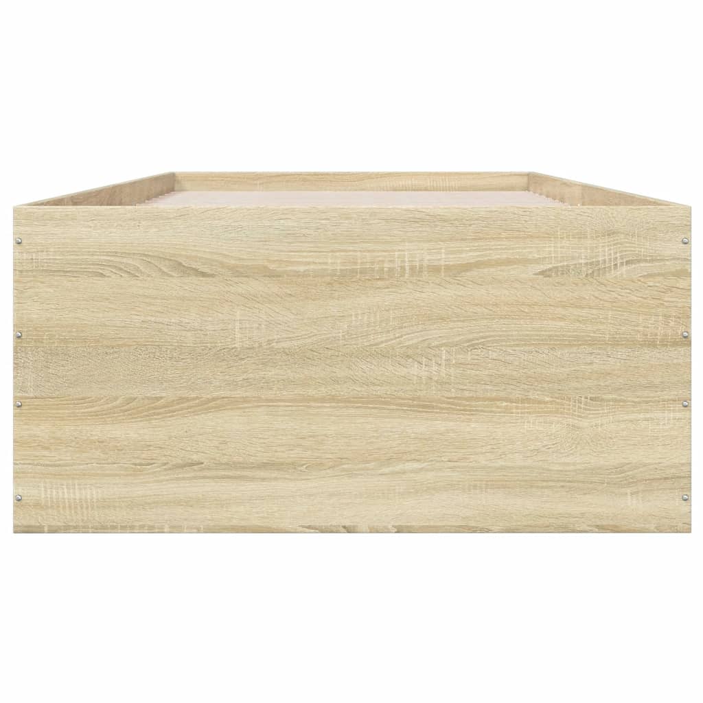 Okvir za krevet boja hrasta 100x200 cm od konstruiranog drva