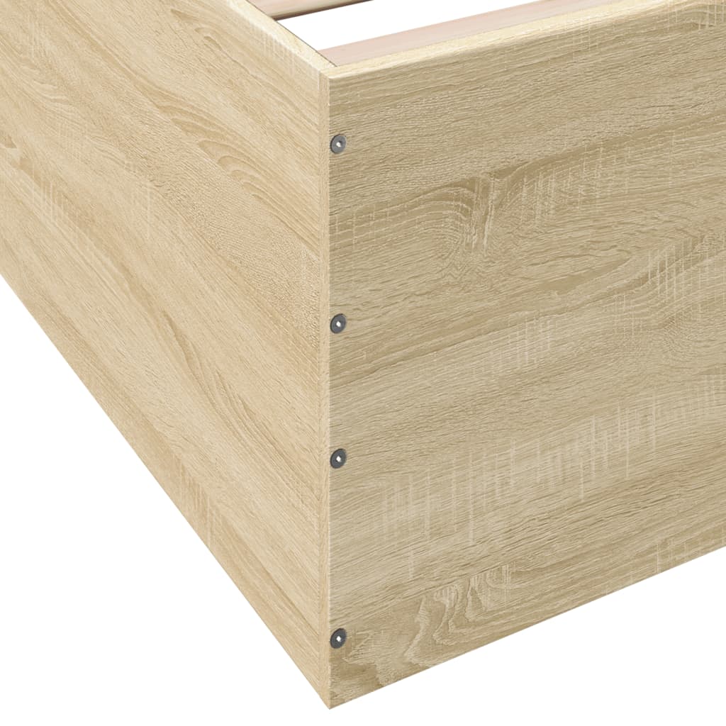 Okvir za krevet boja hrasta 100x200 cm od konstruiranog drva