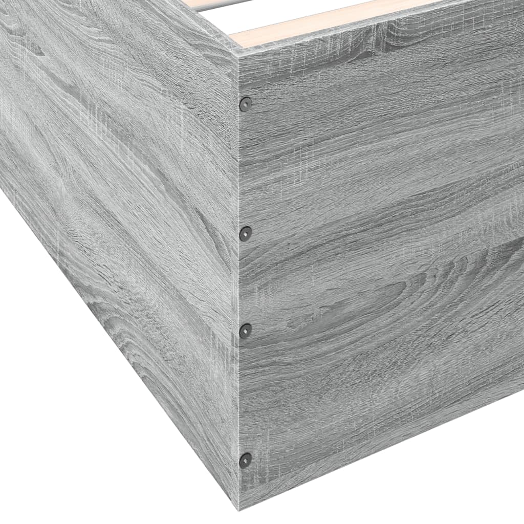 Okvir za krevet boja hrasta 90x200 cm od konstruiranog drva