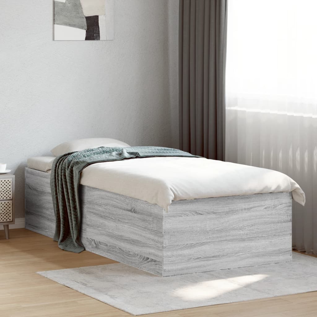 Okvir za krevet boja hrasta 90x200 cm od konstruiranog drva