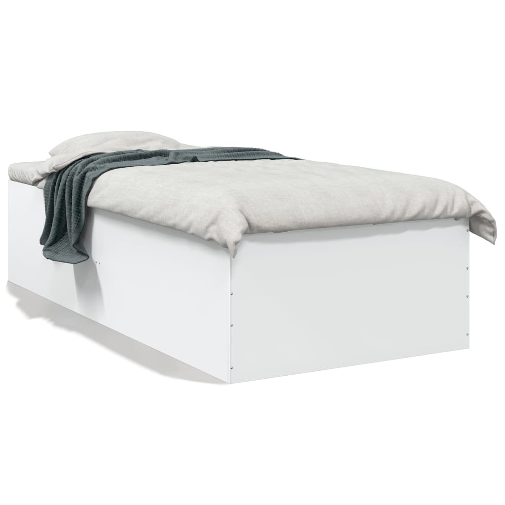 Okvir za krevet bijeli 90x190 cm konstruirano drvo